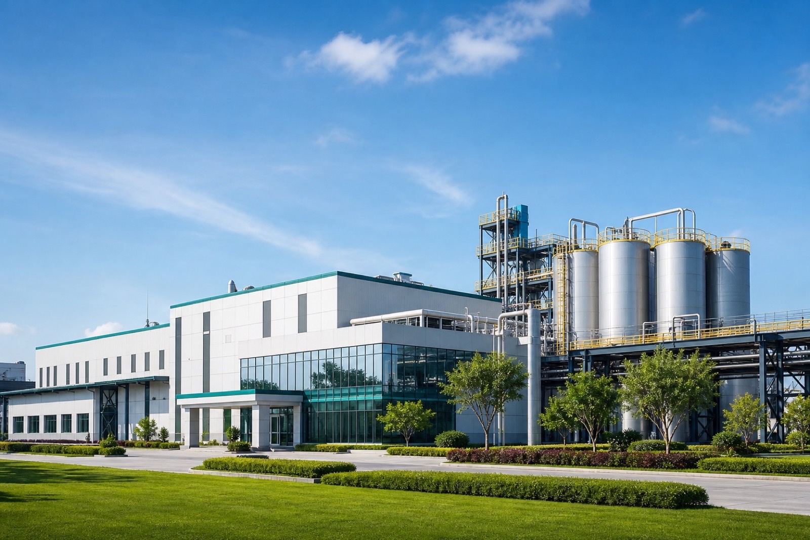 Modern fertilizer manufacturing facility