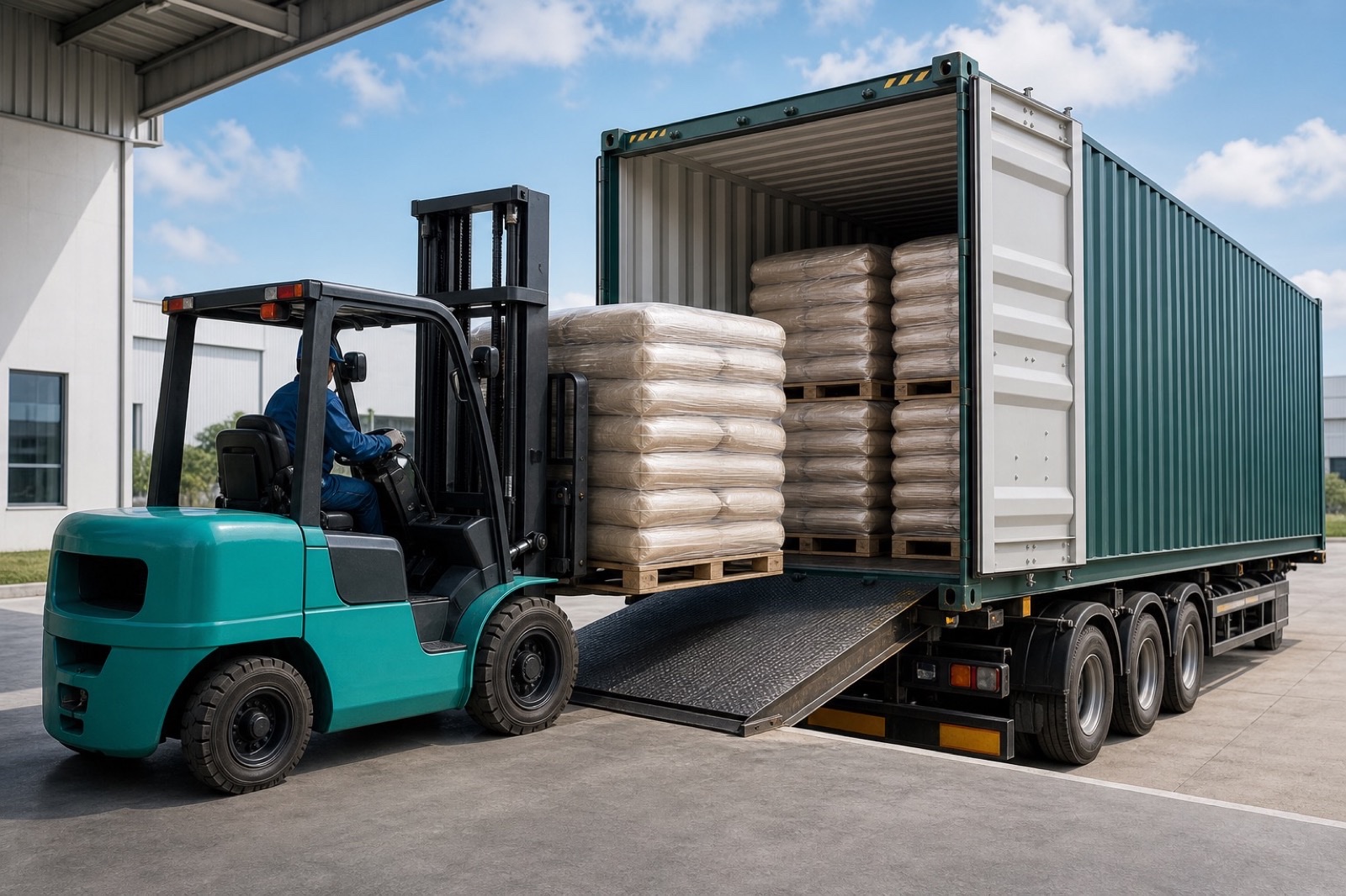Containers loaded for export