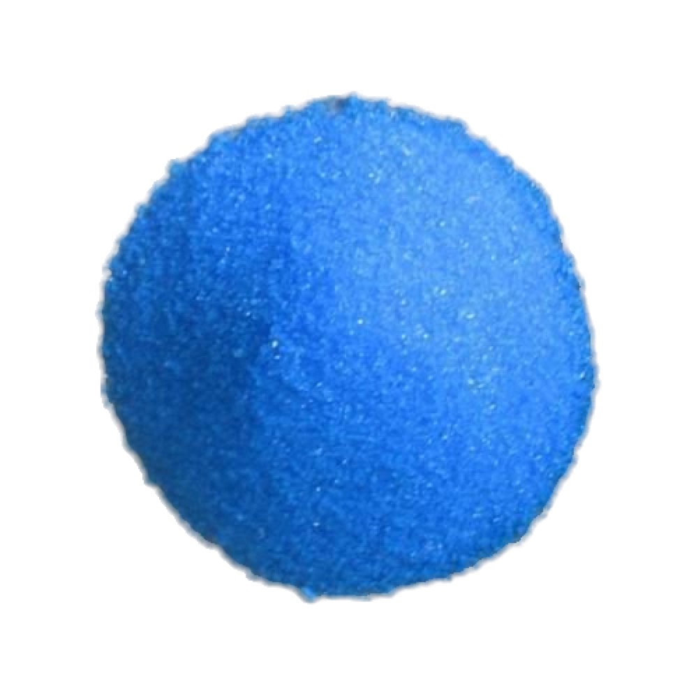 Blue copper sulphate crystals
